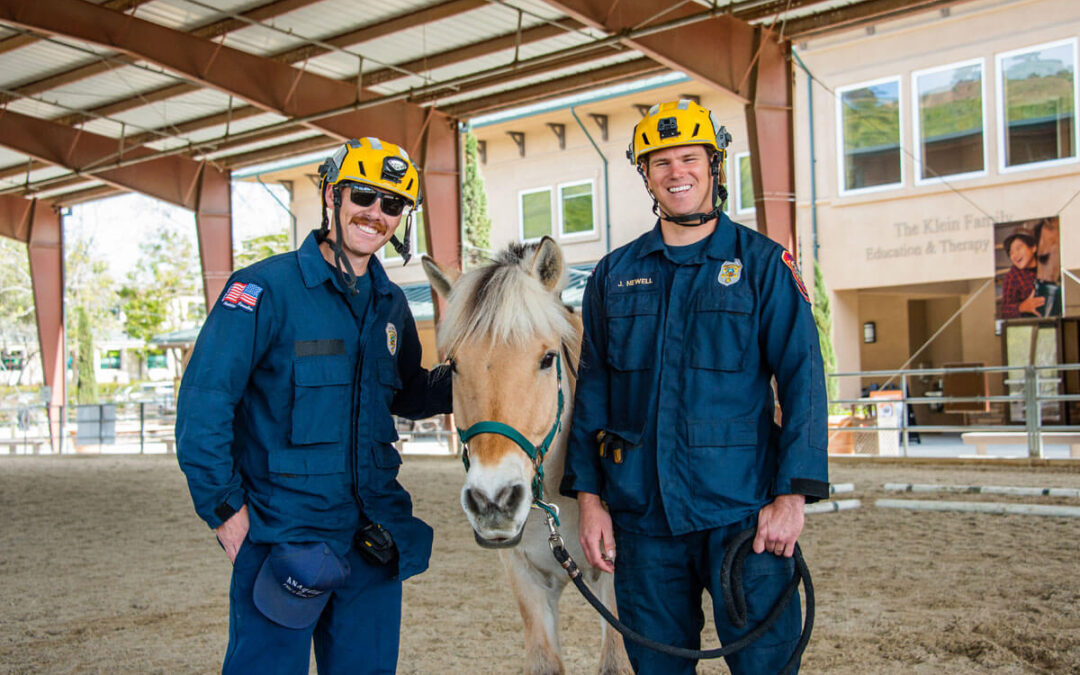 OC Firefighters Learn Horse Rescue Skills